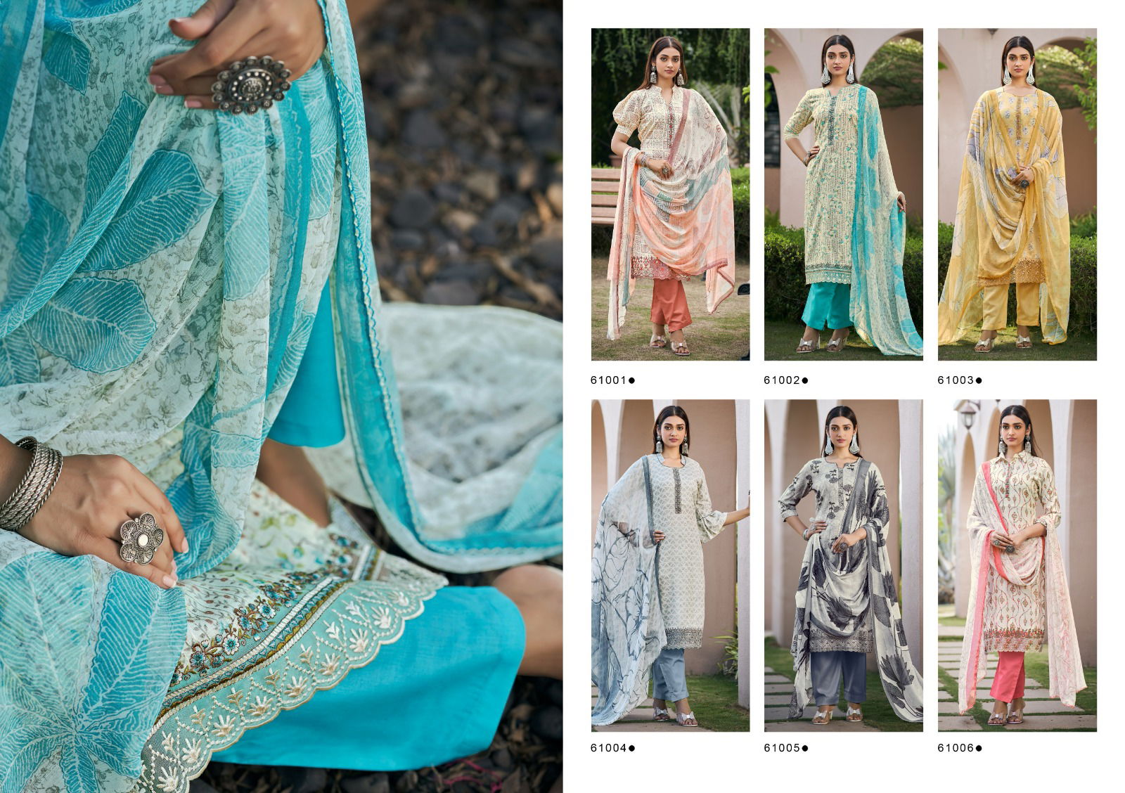 Azara Naira By Radhika Printed Cotton Dress Material
